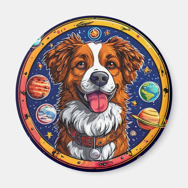 Aimant Chien joyeux (Devant)