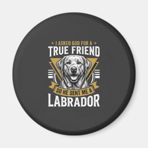 Aimant Chien Labrador véritable ami