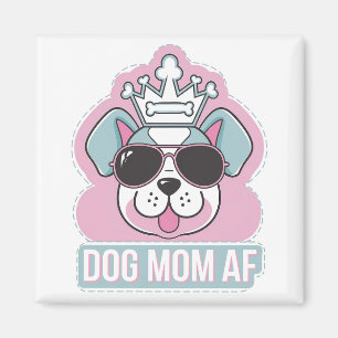 Aimant Chien Maman AF - Drôle Chien Maman Design