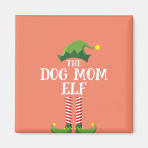 Aimant Chien Maman Elf Correspondance Famille Groupe Noël