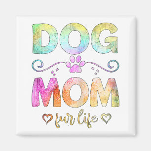 Aimant Chien Maman Fur Life Joyeux Fête des Mères Meilleu