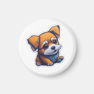Aimant chien mignon