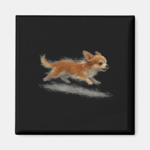 Aimant Chien mignon courant mème d'art de chihuahua drôle