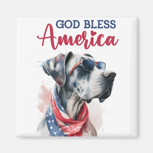 Aimant Chien Patriotique-Dogue Allemand