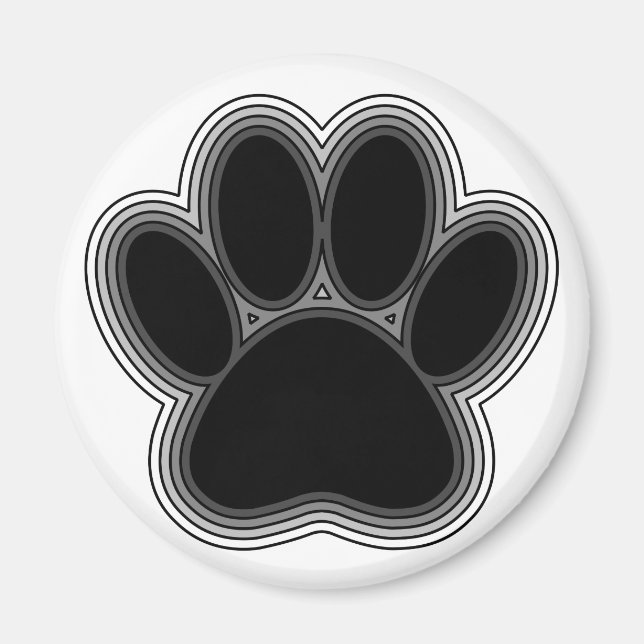 Aimant Chien Paw Avec Plan (Devant)