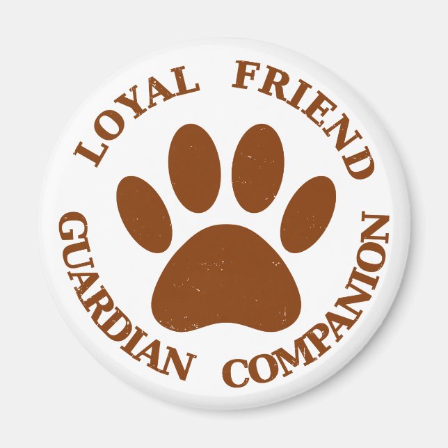 Aimant Chien Paw Loyal Friend (Devant)