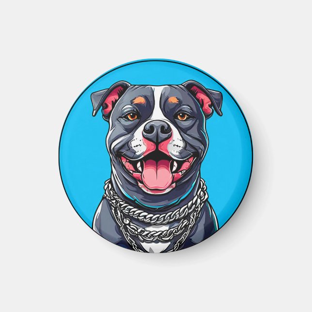 Aimant Chien Pitbull (Devant)