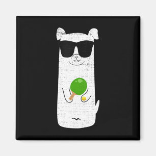Aimant Chien Portant des lunettes de soleil Jouer Table T