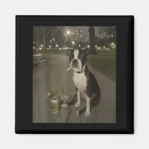 Aimant Chien qui Fume Drôle Mème Cigarette Génération Z M