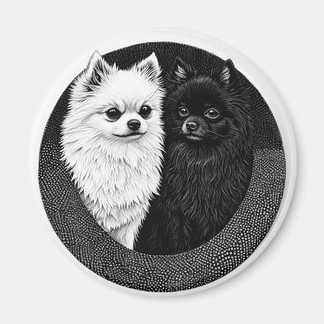 Aimant Chien Spitz Japonais Pour Cadeau Amateurs D (Devant)