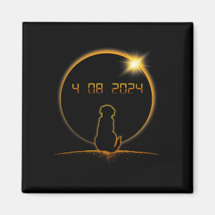 Aimant Chien total éclipse solaire
