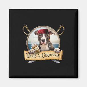 Aimant Chiens De La Caraïbe - Cute Staffordshire Terrier