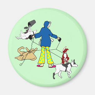 Aimant Chiens de marche de Flyball