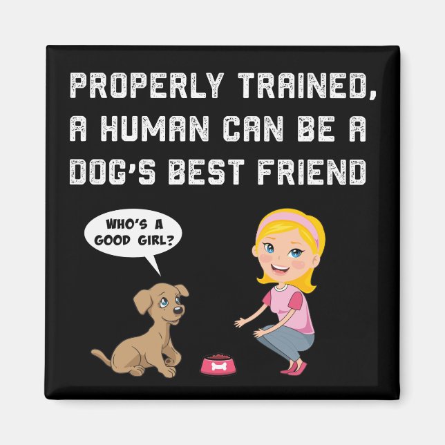 Aimant Chiens meilleur ami (Devant)