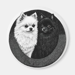 Aimant chiens Spitz japonais