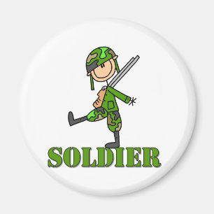 Aimant Chiffre de bâton de soldat