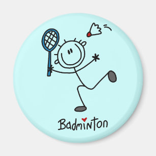 Aimant Chiffre T-shirts et cadeaux de bâton de badminton