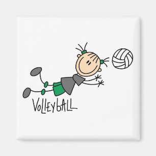 Aimant Chiffre T-shirts et cadeaux de bâton de volleybal