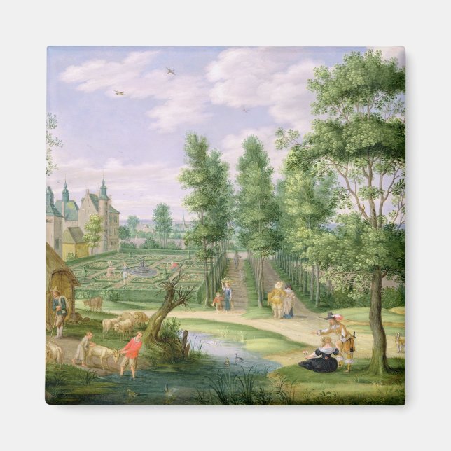 Aimant Chiffres dans les motifs d'une maison de campagne (Devant)