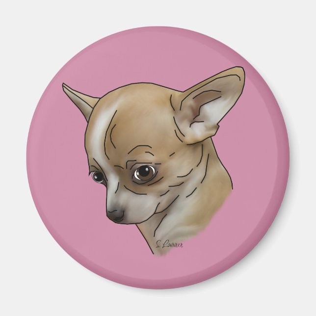 Aimant Chihuahua coupable chiot (Devant)