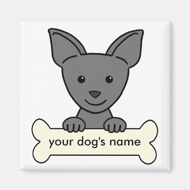 Aimant Chihuahua personnalisé (Devant)