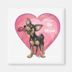 Aimant Chihuahua Valentine's Day