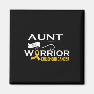 Aimant Childhood cancer awareness Aunt of a warrior