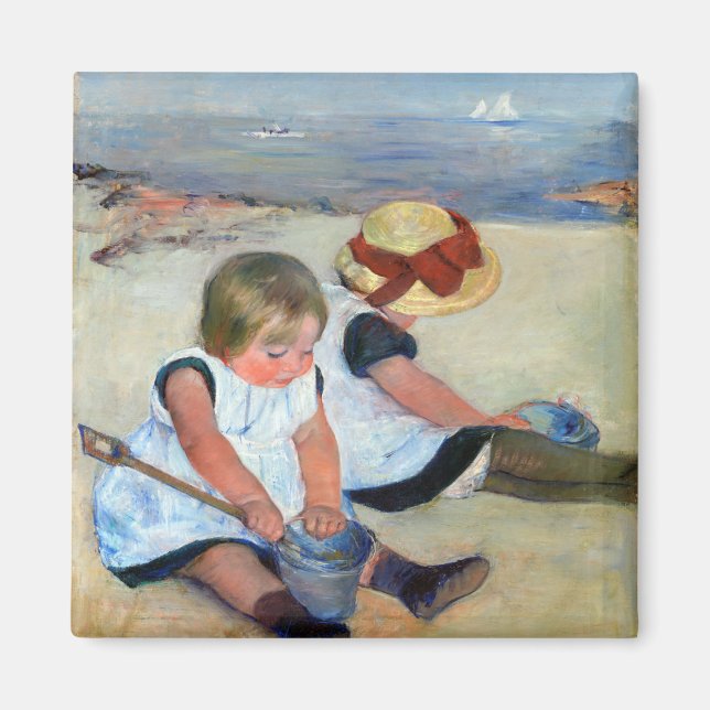 Aimant Children on the Beach, Cassatt (Devant)