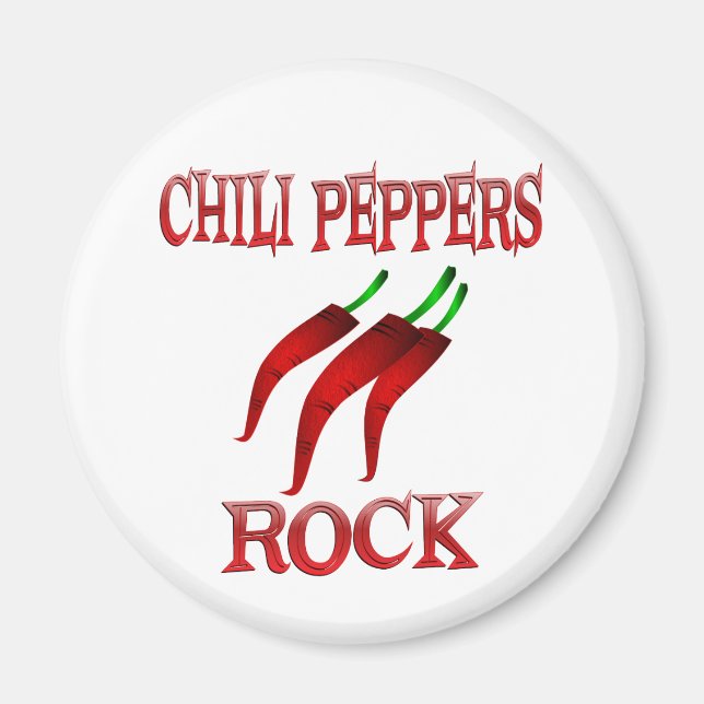 Aimant Chili Peppers Rock (Devant)