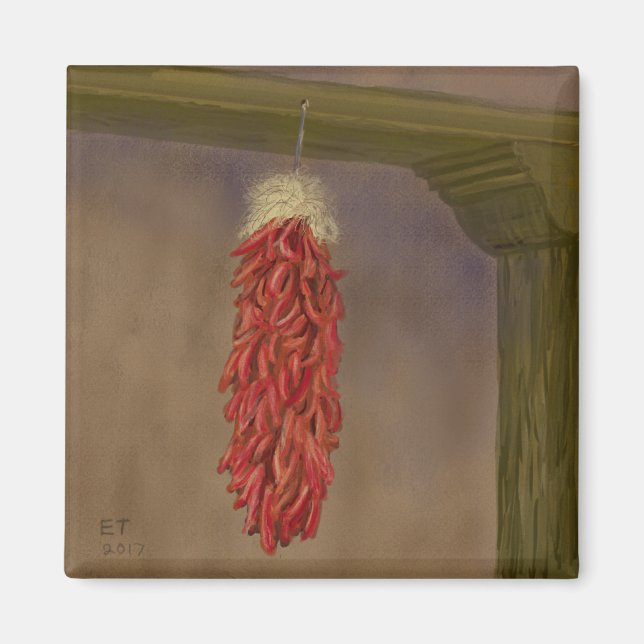 Aimant Chili Ristra (Devant)