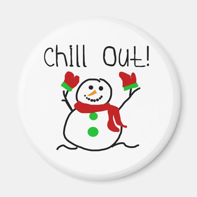 Aimant Chill Out Snowman (Devant)