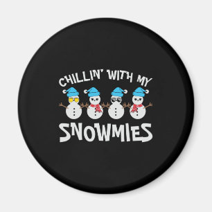 Aimant Chillin’ Avec Mes Neiges - Mignonne Snowman