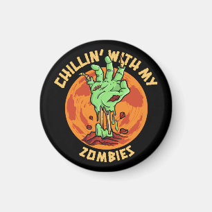 Aimant Chillin avec mes zombies