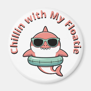Aimant Chillin’ avec mon flotteur Bébé Requin Enfants
