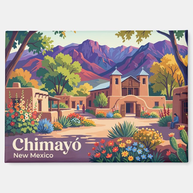 Aimant Chimayó, Nouveau-Mexique États-Unis (Recto)