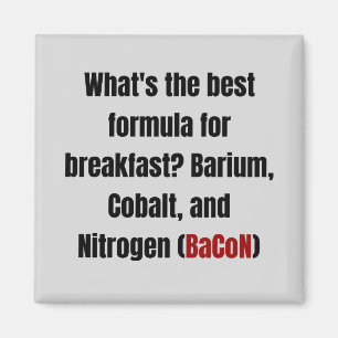 Aimant Chimie Bacon Pun