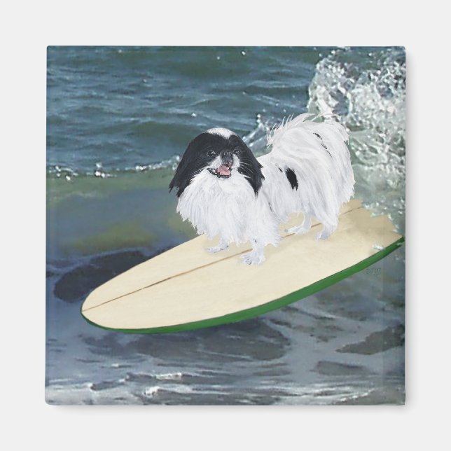 Aimant Chin Japonais Surfant (Devant)
