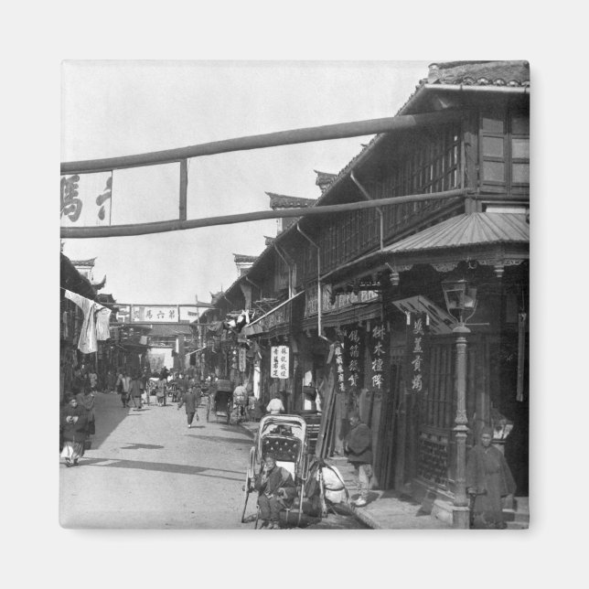 Aimant Chinatown à Shanghai, fin 19ème siècle (Devant)