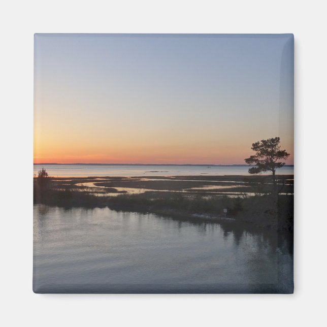 Aimant Chincoteague Sunset I Virginia Paysage (Devant)