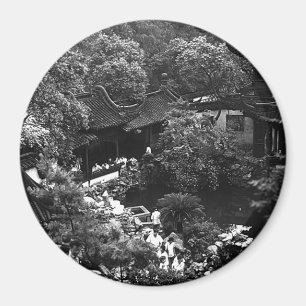 Aimant Chine Ancienne Shanghai touristes du jardin Yuyuan