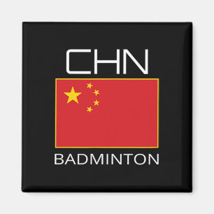 Aimant Chine Badminton Équipe Ventilateur Cadeau Athlète