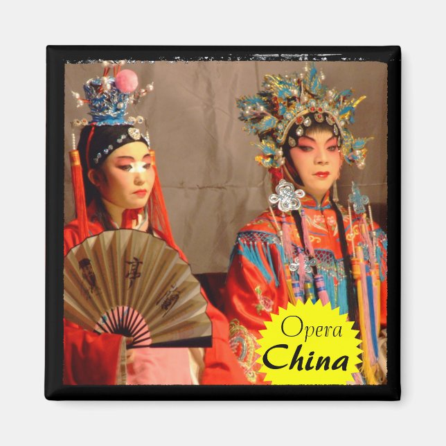 Aimant Chine, Chengdu, Opéra chinois traditionnel (aimant (Devant)