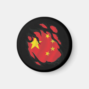 Aimant Chine déchiré le drapeau