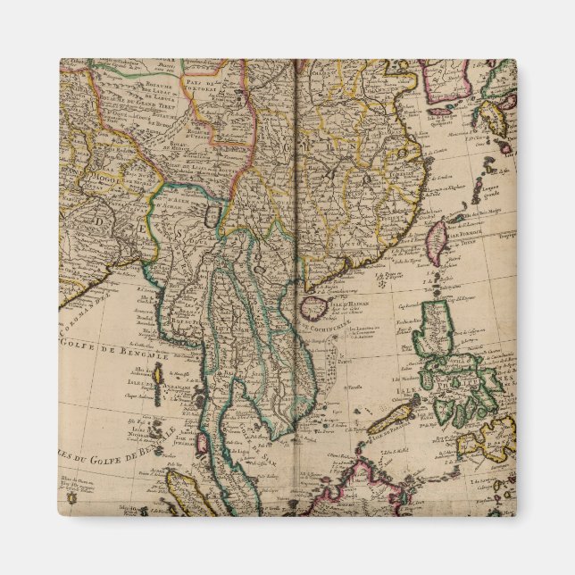 Aimant Chine et Inde (Devant)