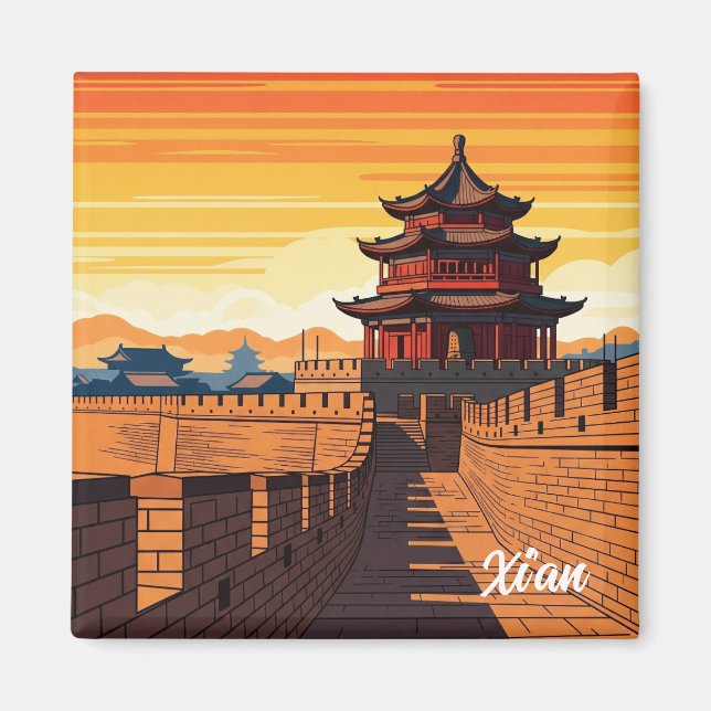 Aimant Chine Xi'an Travel (Devant)
