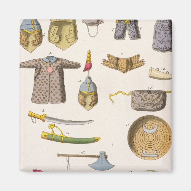 Aimant Chinese military arms and apparel (Devant)