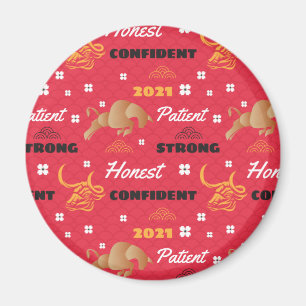 Aimant Chinois 2021 Année des voitures particulières