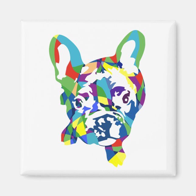 Aimant chiot bouledogue français (Devant)