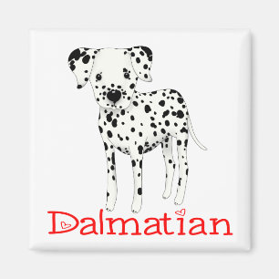 Aimant Chiot Dalmatien Maman Chien Mignon Sauvetage Adopt