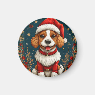 Aimant Chiot de Noël adorable